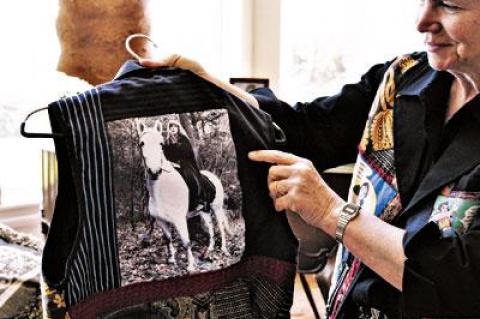 Linda Stein showed off a nearly complete, custom “bullyproof” vest while she proudly donned one of her own.