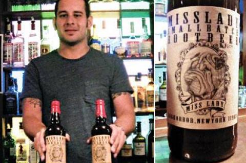 Theo Foscolo brews his Miss Lady root beer at Rowdy Hall in East Hampton, where he is a manager.