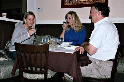 Krissy Fenerhake, Joan Hatfield Matthews, and Mark Matthews are devoted fans of Boa’s pan-Asian cuisine.