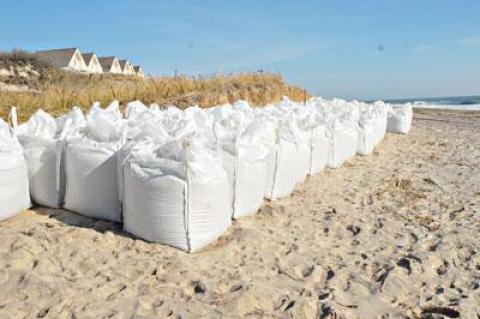 No new “hard structures” to prevent coastal erosion, such as jetties or groins, may be placed on ocean shores, because of their deleterious effect on neighboring stretches of beach. In other areas, existing erosion-control devices may be repaired, but no new ones installed.