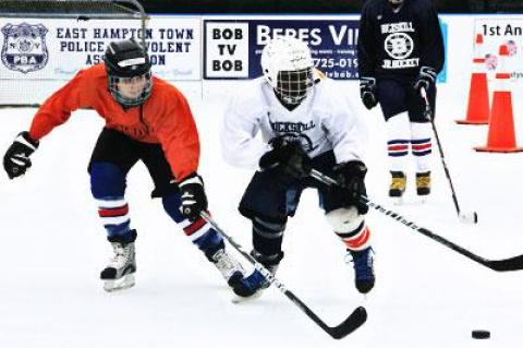 There were 20 or so participants at Buckskill’s youth hockey practice Saturday morning.