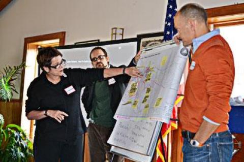 Residents highlighted safety concerns and possible improvements at a Sag Harbor Active Transport workshop Saturday.