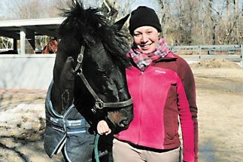 Aisha Ali, the head trainer at Amagansett’s Stony Hill Stables. The land will be preserved through a joint development rights purchase by the Peconic Land Trust and East Hampton Town.