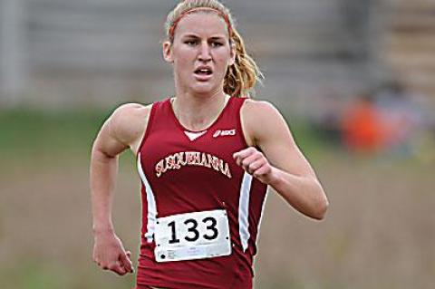 Ashley West was number-one in the mile and in the 800 at the recent Landmark Conference championships in Pennsylvania. She was also rookie of the year in cross-country.