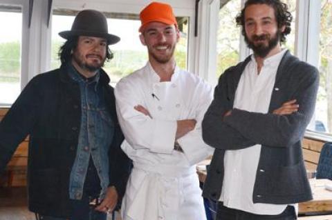 Ruschmeyer’s has added flavor in the form of a new kitchen team, including, from left, Carlos Quirarte, Brian Loiacono, the executive chef, and Matt Kliegman. Melia Marden is not pictured.