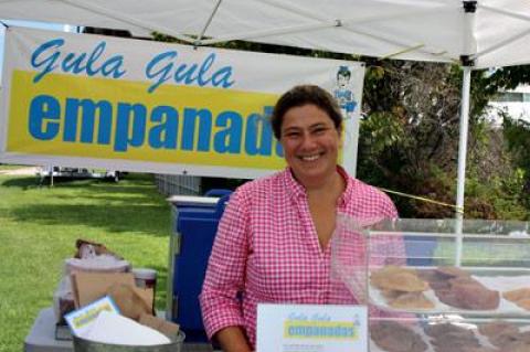 Every week, Luchi Masliah, who is from Uruguay, makes thousands of empanadas stuffed with a variety of tasty fillings.