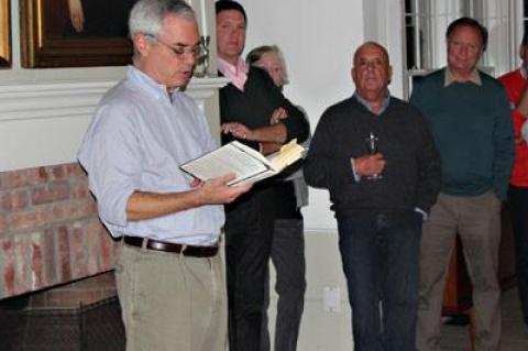 David Margolick read from his latest tome, “Dreadful,” at one of Saturday night’s One for the Books cocktail parties raising money for Sag Harbor’s library.