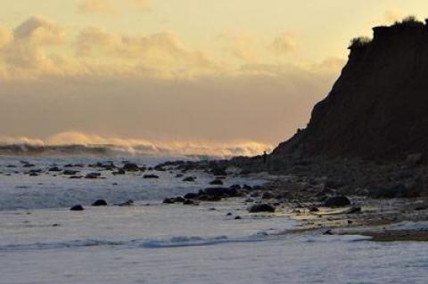 The surf was exceptionally good at Turtle Cove, just west of the Montauk Lighthouse, on Sunday.