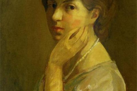 Theresa Bernstein was a young woman of 24 in this self-portrait. She would go on to live 112 years.