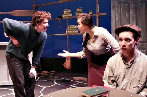 Last year at Guild Hall, Stephen Hamilton directed “The Cripple of Inishmaan,” a scene from which with Evan Daves, Georgia Warner, and Christopher Imbrosciano is shown above. This year he will direct “Red” by John Logan.