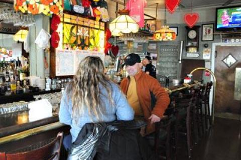 The cozy bar at O’Murphy’s