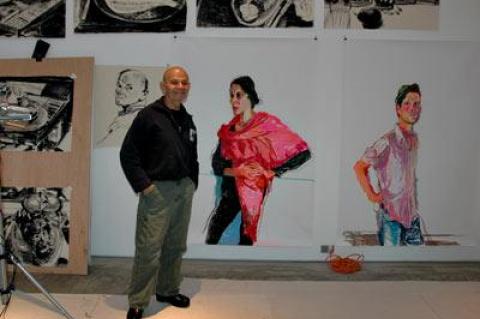 Jack Ceglic in his East Hampton studio