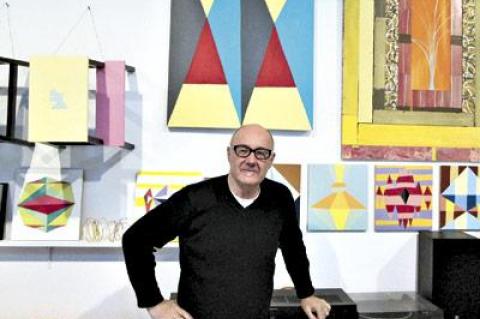 Don Christensen in his Springs studio