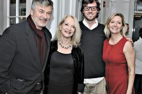 Alec Baldwin, Ruth Appelhof, director of Guild Hall, David Nugent, artistic director of the Hamptons International Film Festival, and Anne Chaisson, HIFF’s executive director