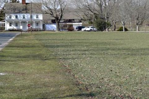 East Hampton Town will contribute $3.5 million to buy the development rights for more than four acres of farmland at Beach Lane and Wainscott Mail Street. The Peconic Land Trust will pay the remaining $3.5 million.