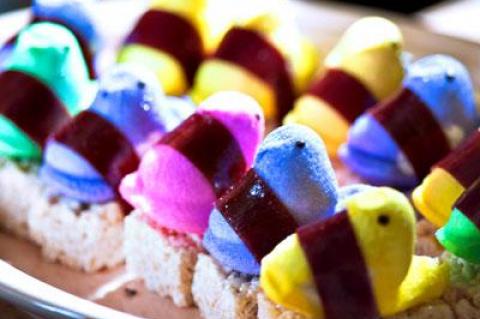 Peeps sushi is one creative approach to Easter’s abundance of critter candy that is best not tried at home — another is Peeps-infused vodka.