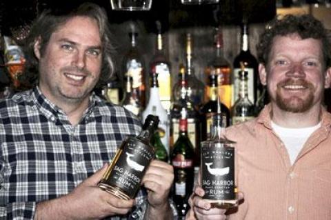 Jason Cyril Laan and Michael McQuade devised their own recipe for rum, infusing a neutral spirit they import from Trinidad with a secret blend of flavors.