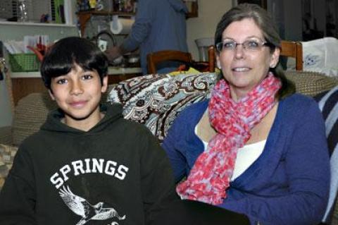 Dawn Dunn is opting her son, Logan Abdat, out of this week’s state math test. Logan is one of about 20 students at the Springs School who have refused to take this year’s English and math exams.