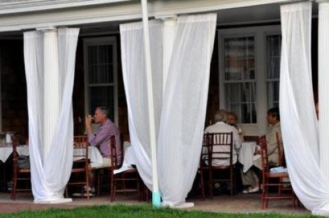 The restaurant’s porch is hard to resist.