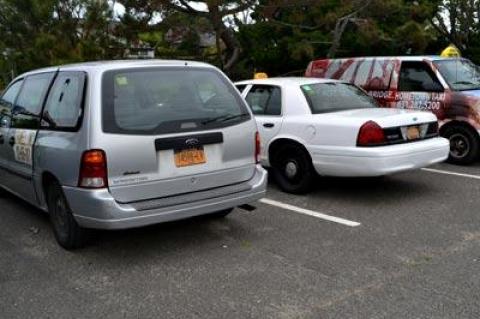 Some cab drivers choose to sleep in Montauk's public parking lots instead of heading home to points west and returning that night to seek more fares.