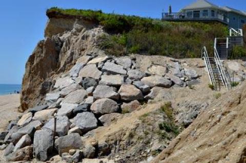 John Ryan, who already has one rock revetment on his property, is asking for a second one facing the ocean beach.