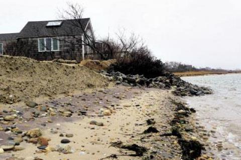 Erosion of the beach in front of her house at Lazy Point in Amagansett led Susan Knobel to ask the East Hampton Town Trustees, who own the land, to transfer her lease to a lot on higher ground.