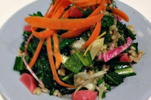 It may be fall, but there is still time for the “farm to table” Nordic salad at the South Fork Kitchens Cafe.