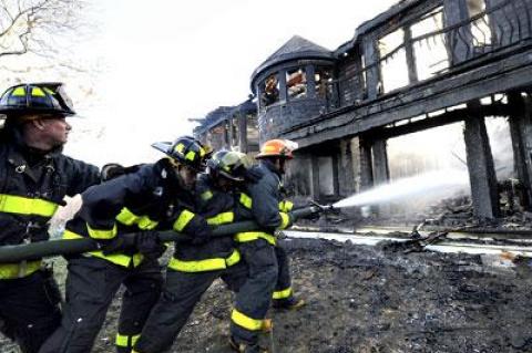 Evidence points to the garbage can as the place where the fire began, but what caused the blaze is still unknown.