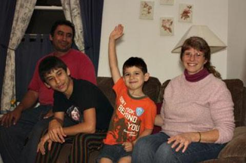 Seated in their living room one recent evening, Carlos Munoz, Israel Munoz, Ephraim Munoz, and Marci Vail talked about their hopes for the future.