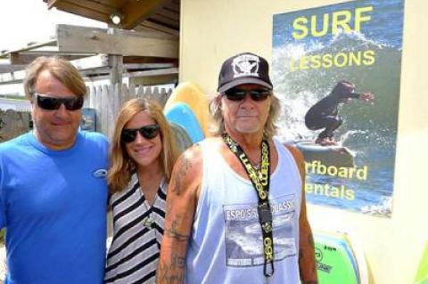 Craig Lieder Jr., Lourdes Lieder, and Craig Lieder Sr. of the Sunset Surf Shop have opened the Montauk Surf Shop in the space that was once Ronnie’s Deli.