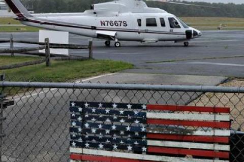 Helicopters and other “noisy aircraft” that fly into and out of East Hampton Airport will be subject to a nightly curfew from 8 p.m. to 9 a.m. starting tonight.