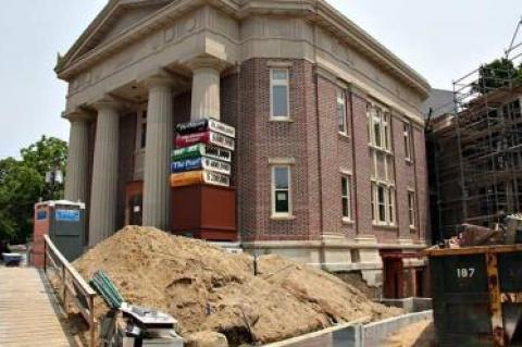 The restoration and expansion of the John Jermain Memorial Library in Sag Harbor should be complete by the end of the year.