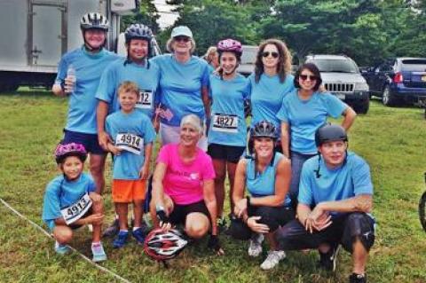 Soldier Ride’s Team Sam Scram last year included, from top left, Michael Pour, Mauricio Castillo, Margery Courtney, Tali Friedman, Rachel Kleinberg, Ana Nunez, and, at bottom, Corrina Castillo, Luke Castillo, Margaret Thompson, Karen Haab, and Frank Dolan.