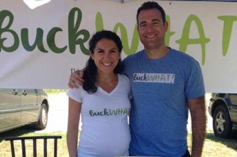 The Buck What! booth at the Springs Farmers Market, run by Leeann and Mark Rybakov, sells healthy bars and snacks featuring buckwheat.