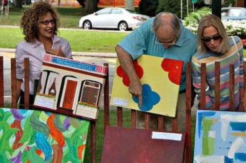 The region’s artists come to show and its collectors come to buy at Guild Hall’s Clothesline Art Sale, which will celebrate its 69th year on Saturday.