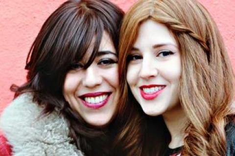 Dalia Shusterman, left, and Perl Wolfe of Bulletproof Stockings, the Hasidic all-women band from Brooklyn, will play at the Chabad of the Hamptons in East Hampton on Wednesday.