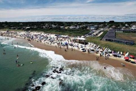 The 17th annual Rell Sunn Surf Contest brought wave riders young and old to Ditch Plain Beach in Montauk on Saturday.