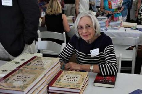 Florence Fabricant signed copies of her book “Wine With Food” at this year’s Authors Night at the East Hampton Library. Her 12th book, “City Harvest: 100 Recipes From New York’s Best Restaurants,” will be published in October.