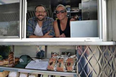 In addition to opening the Sea Bean food truck, Shawn and Courtney Christman were married last year and have a baby on the way.