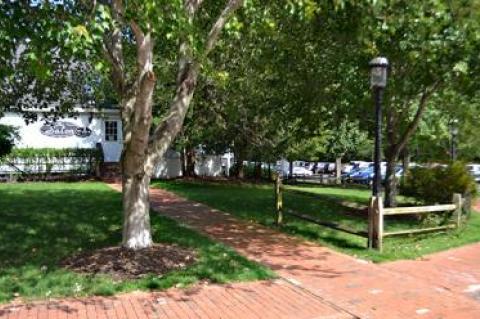 This corner of Amagansett Square may be the home of the first public restrooms in the hamlet’s business area.