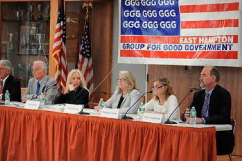 Members of the East Hampton Town Board and candidates for their seats participated in a debate hosted by The Star and the East Hampton Group for Good Government on Saturday.