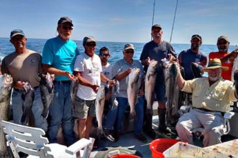 The fishing was fantastic on Sept. 16, when 11 members of the East Hampton Sportsmen’s Alliance chartered the Elizabeth II out of Montauk, catching a boat limit of sea bass, nine striped bass, and bushels of jumbo porgies.