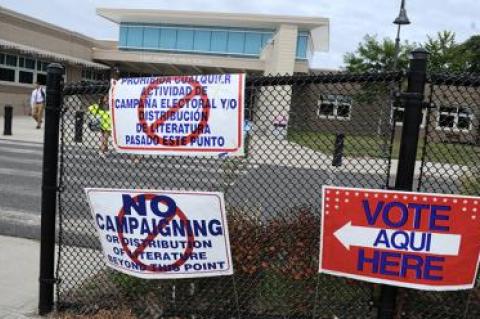 The East Hampton School Board asked the Suffolk County Board of Elections to move polling places elsewhere. The answer was no.