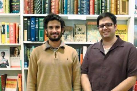 Daniel Hirsch, left, and Gregory Harris, former BookHampton employees, bought the Southampton BookHampton from Charline Spektor and renamed it Southampton Books.