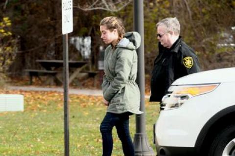 Kori Fleischman, arrested on two felony cocaine possession charges last week, returned to East Hampton Town Justice Court on Monday shortly before being released from police custody.