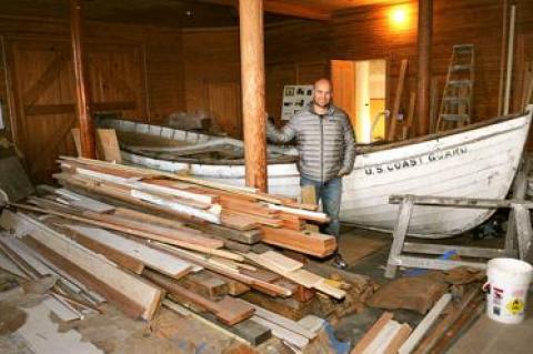 David Lys said this week that restoration of the Amagansett Life Saving and Coast Guard Station is nearing completion.