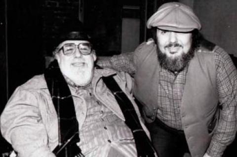 Doc Pomus, left, a celebrated songwriter of the early rock ’n’ roll era, posed with the singer-songwriter Dr. John, with whom he collaborated for almost 20 years.