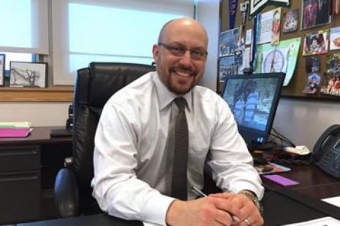 Adam Fine, the principal of East Hampton High School, was named administrator of the year by the Council of Administrators and Supervisors.