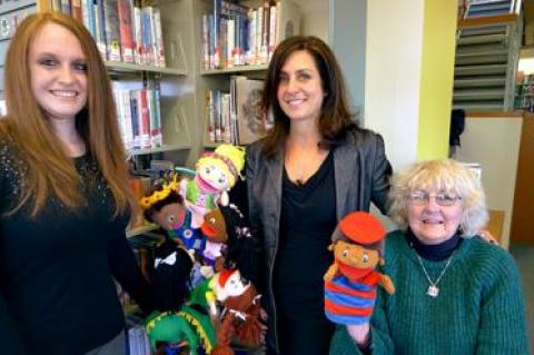 Jackie Bitonti, the Montauk children’s librarian, Denise DiPaolo, the director, and Joan Lycke, the president of the library’s board, are excited about the library’s new status as a Family Place library.