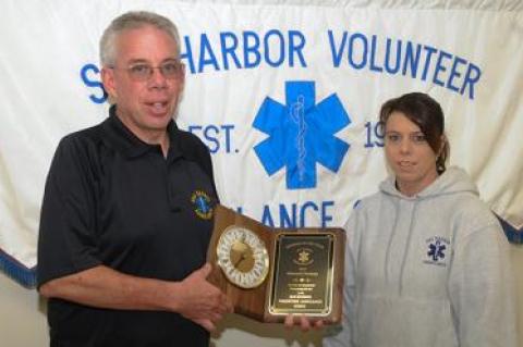 Eddie Downes, who has answered more than 11,000 calls in his 29 years with the Sag Harbor Volunteer Ambulance Corps, was named member of the year for 2015. 	Morgan McGivern  #98 - East Hampton Village Police Chief Gerard Larsen has submitted his resume as a candidate for chief of the Southampton Town Police Department.